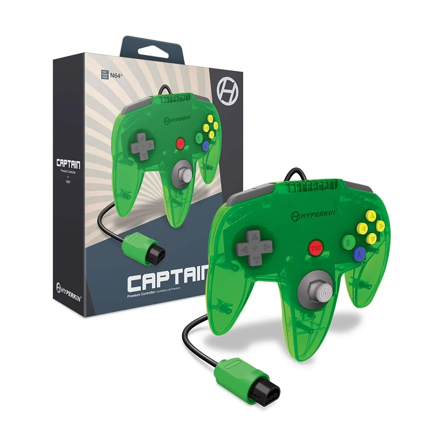 Hyperkin "Captain" Premium Controller for N64 (Turquoise) - Nintendo 64