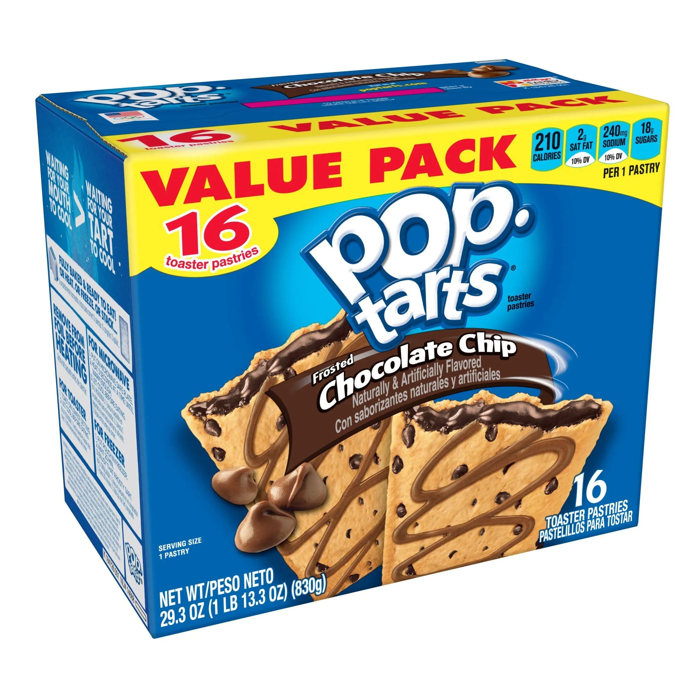 Pop-Tarts Toaster Pastries Chocolate Chip