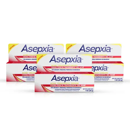 Asepxia Spot Acne Treatment Cream 10% Benzoyl Peroxide Value 3 Pack 1 oz