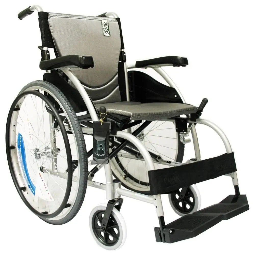 Karman S-Ergo 105 Ergonomic Wheelchair with Fixed Footrest