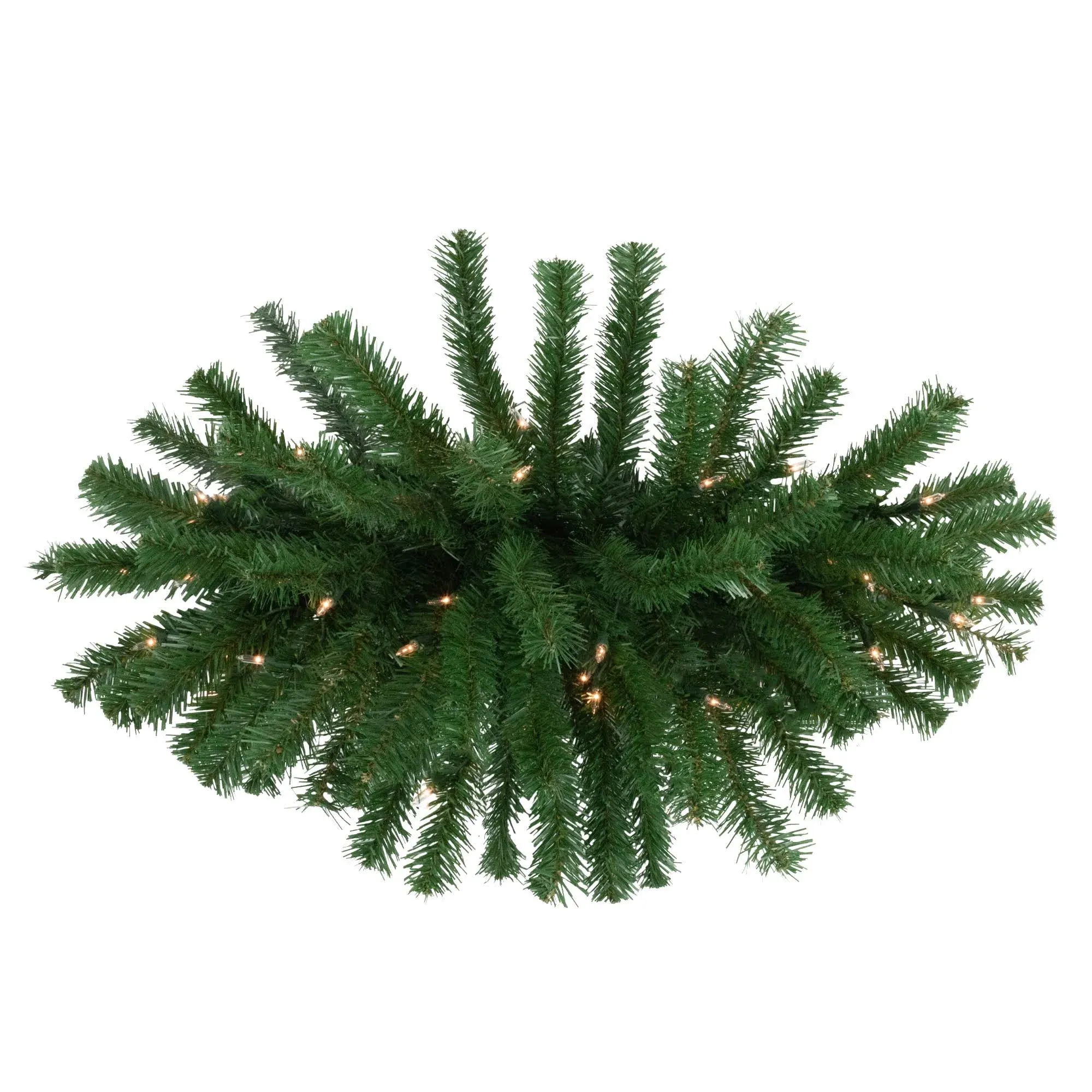 Northlight Pre-Lit Windsor Pine Artificial Christmas Swag - 28" - Clear Lights