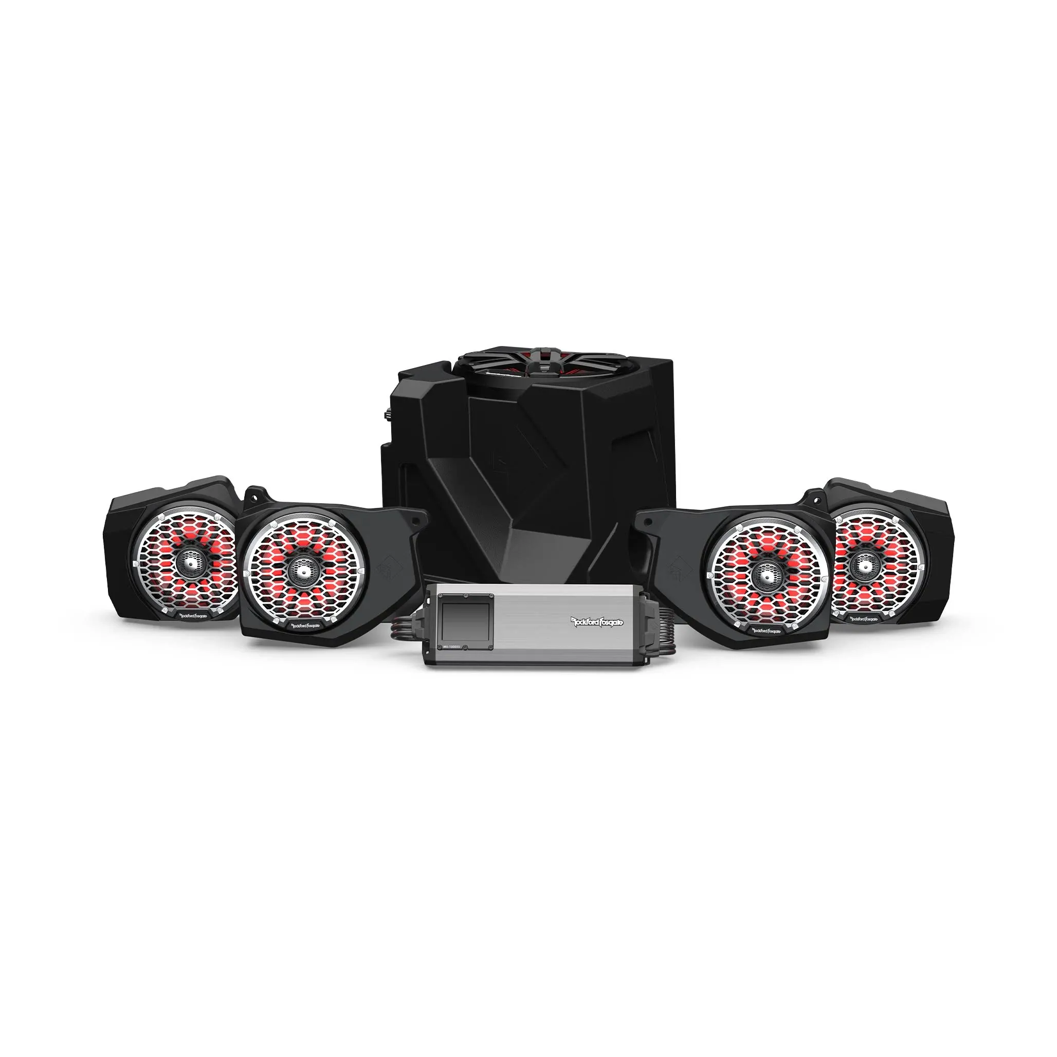 Rockford Fosgate Ranger Audio Speaker/Amp/Sub Kit for Ride Command RNGR18RC-STG6