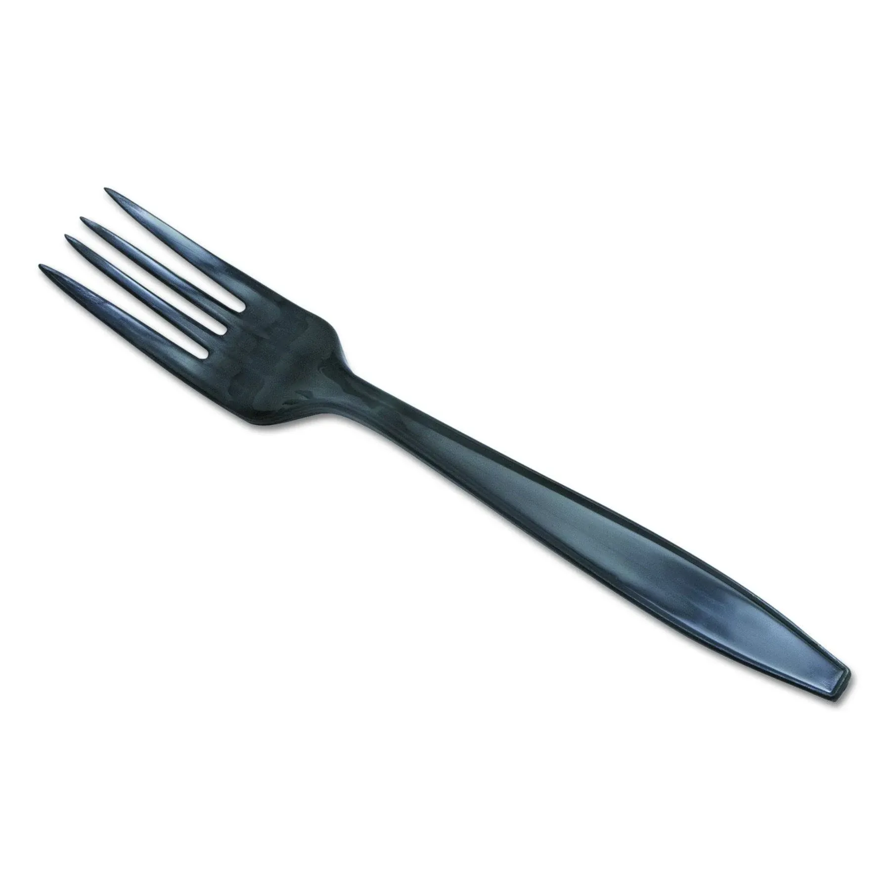 Dixie Individually Wrapped 6" Heavy-Weight Polypropylene Plastic Fork by GP PRO (Georgia-Pacific), Black, PFH53C, (Case of 1,000)