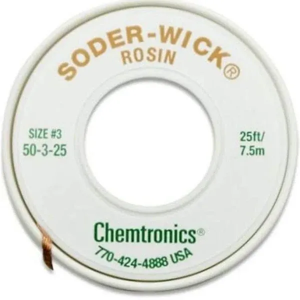 Chemtronics Desoldering Braid Soder Wick Rosin