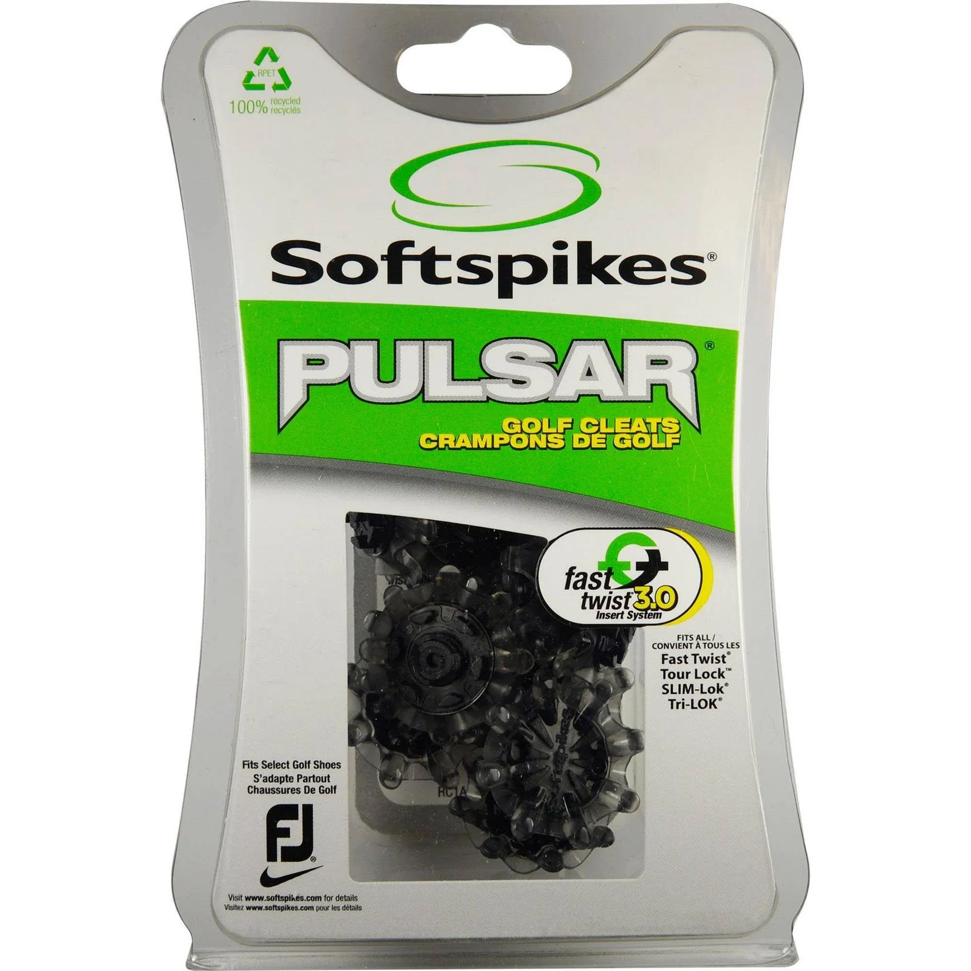 Softspikes Pulsar Golf Cleats Fast Twist 3.0 - Grey