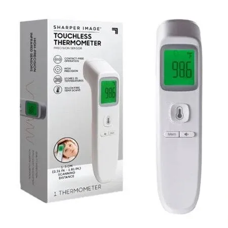 Sharper Digital Touchless Boys Girls White Smart Forehead Thermometer NEW