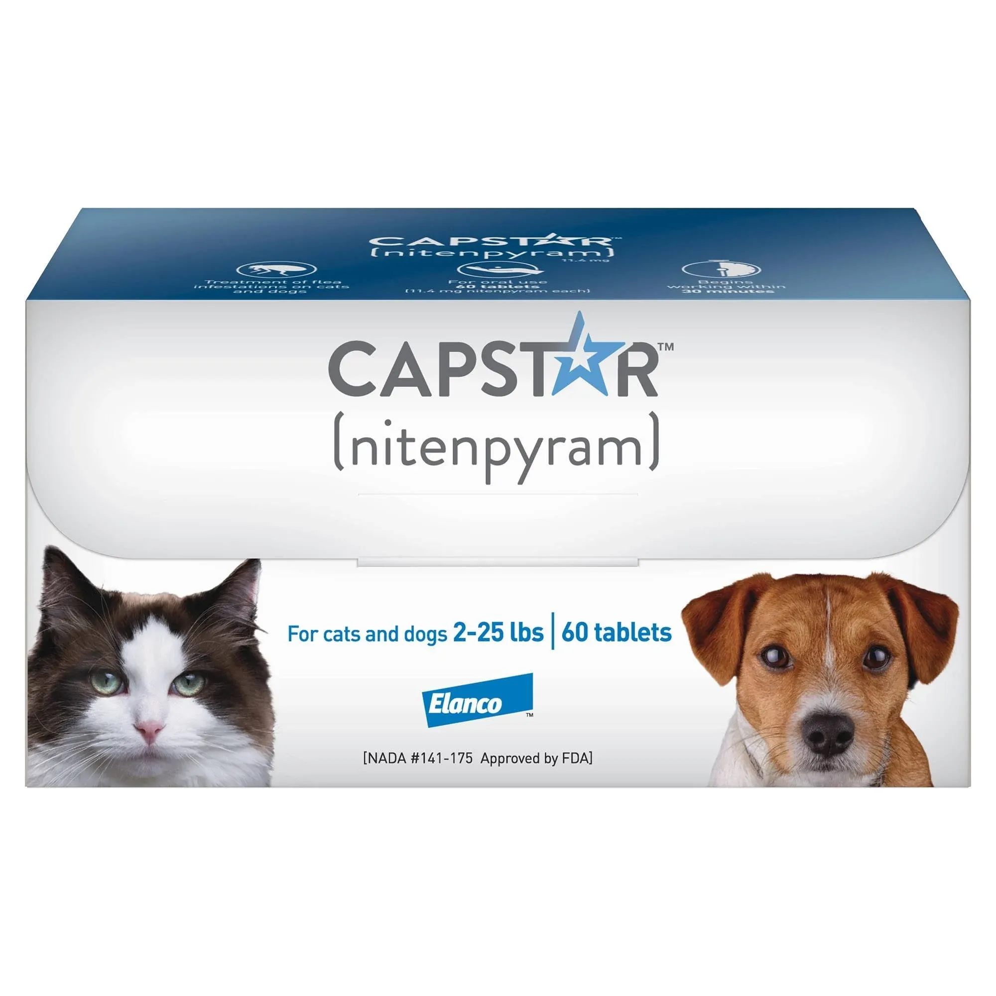 Capstar Flea Treatment Tablets for Dogs Over 25 lbs. (60 Count)