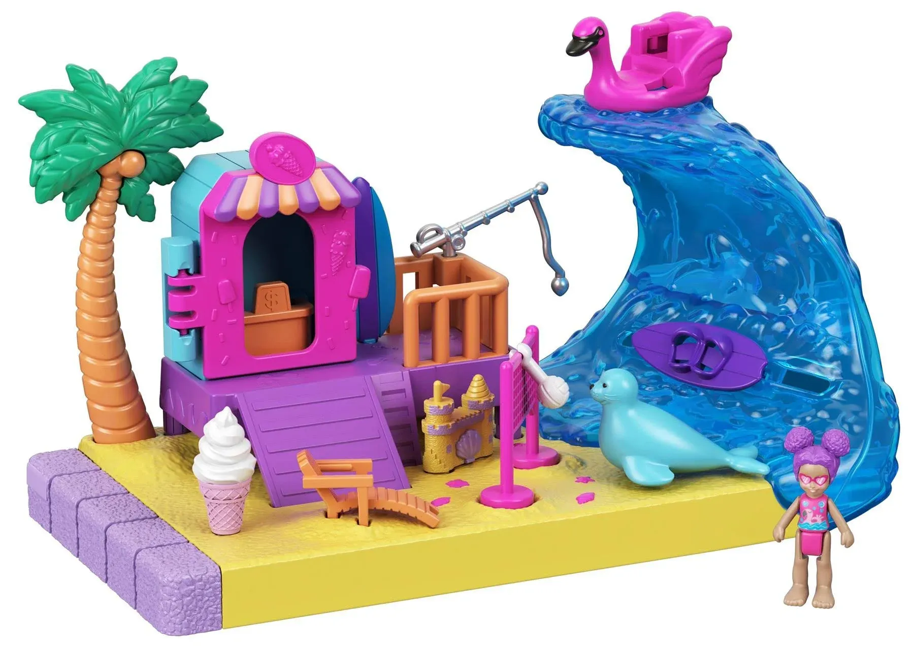 Polly Pocket Pollyville Sunshine Beach Playset