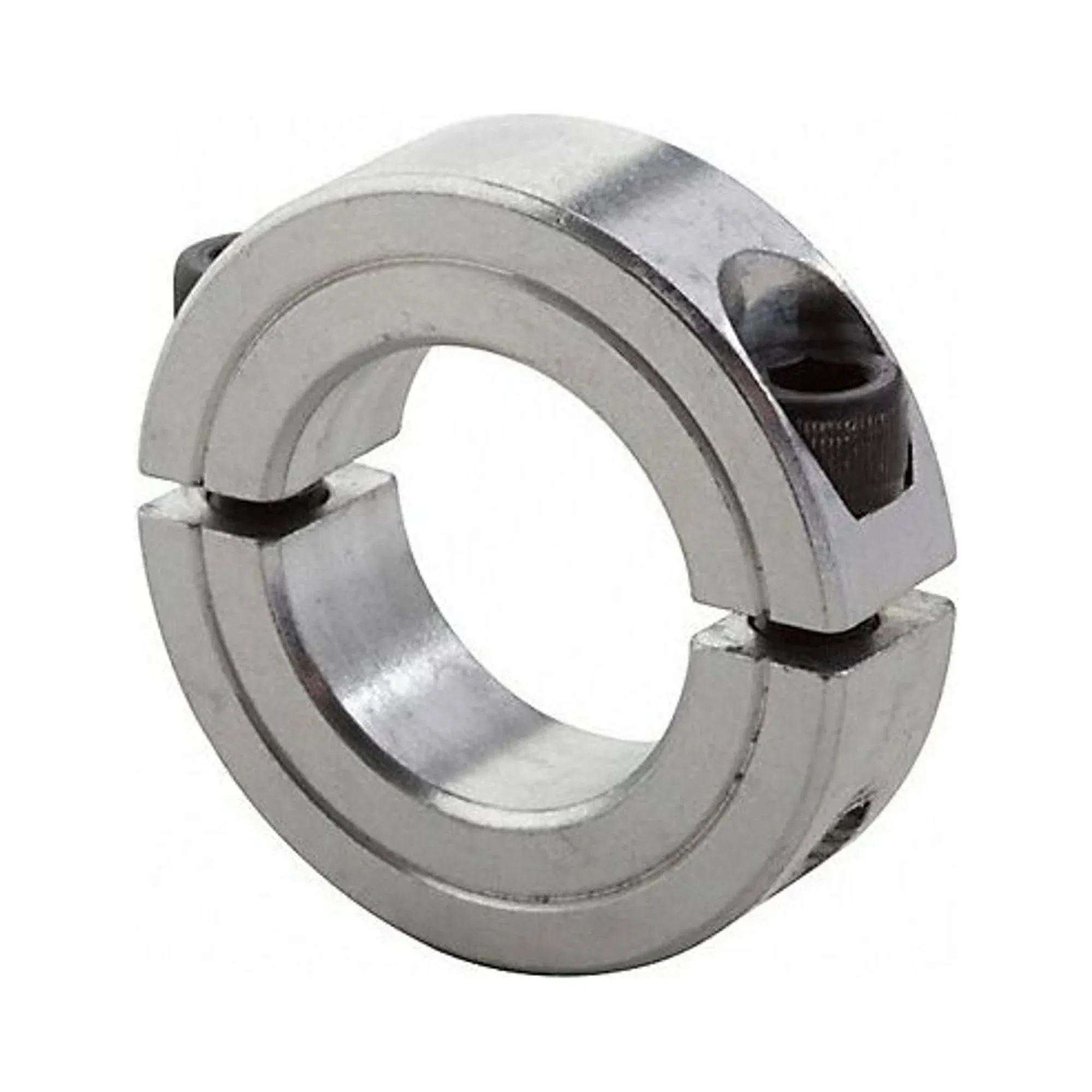 CLIMAX METAL PRODUCTS Shaft Collar: 2-Piece, Inch, Round, Clamp On, 1 in Bore Dia, 1/2 in Collar Wd