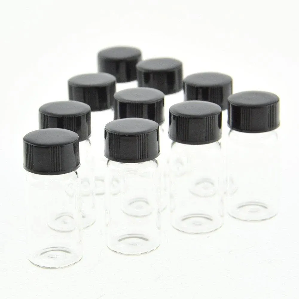 Liquid Sample Collection Glass Bottles Vials Screwcap Capacity 5ml0.17 Oz Pack O