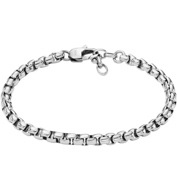 Fossil Men's All Stacked Up Stainless Steel Chain Bracelet