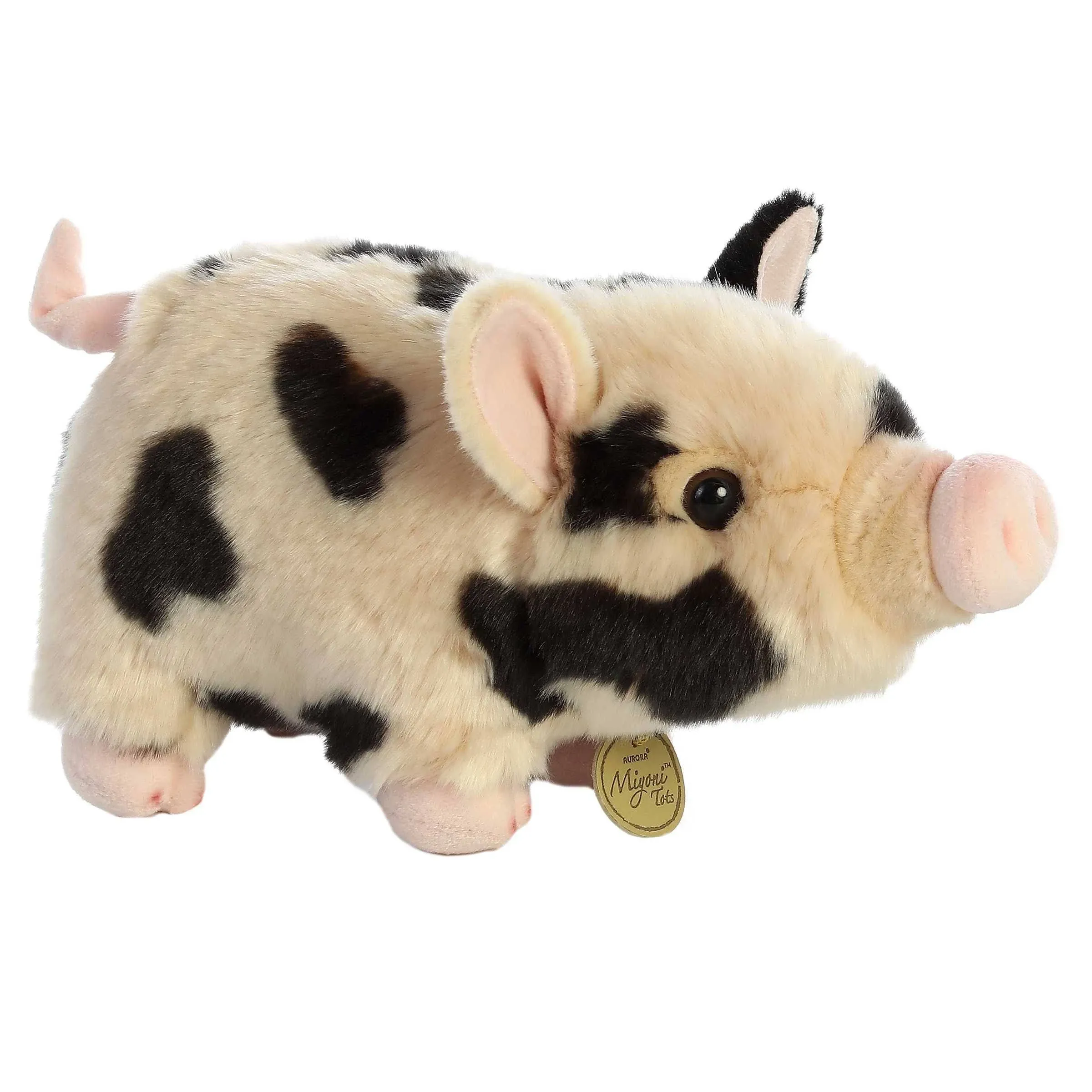 11&#034; Miyoni Pot-Bellied Piglet Spotted Stuffed Pet Animal Plush Cute Gift Fun