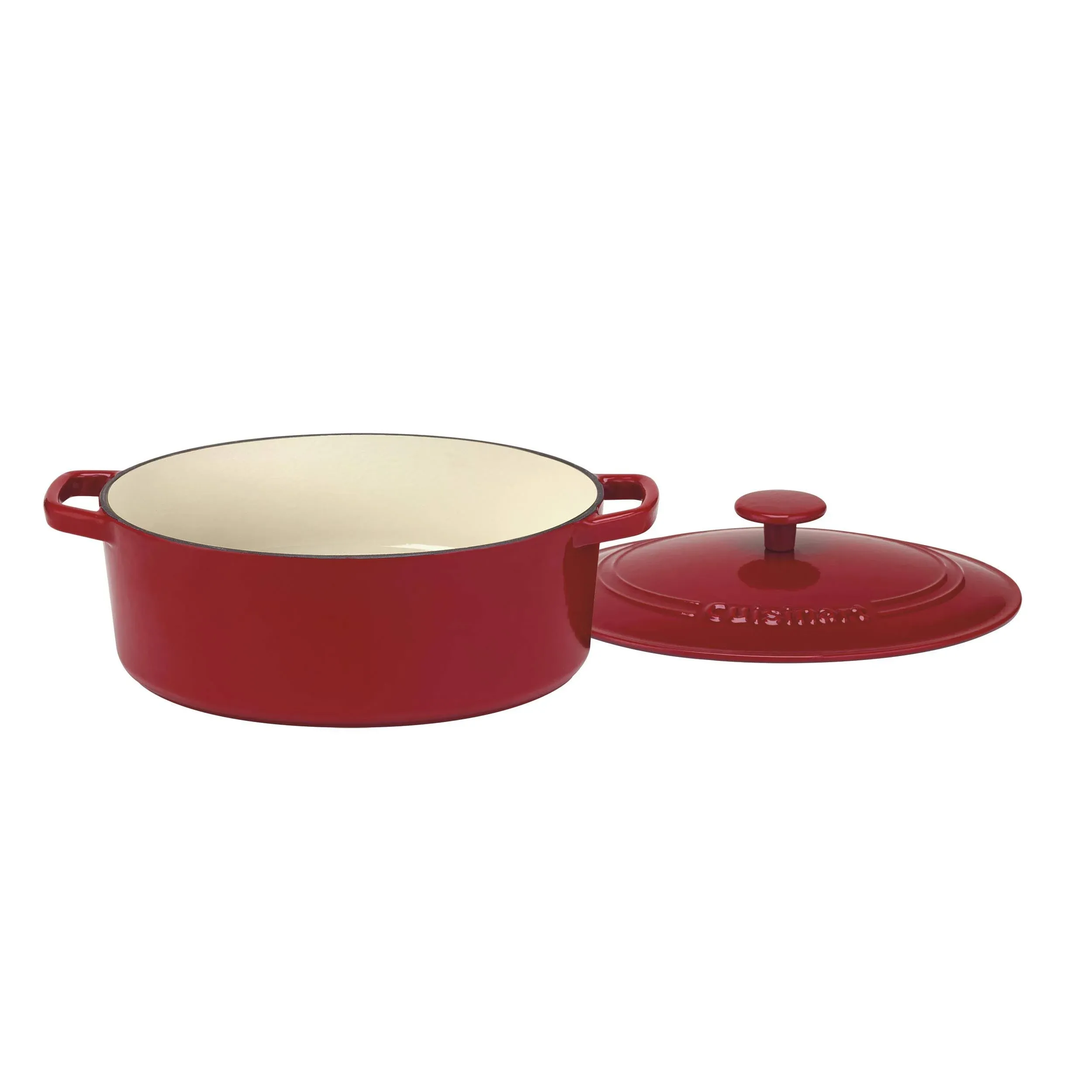 Cuisinart Red Enameled Cast Iron 5.5-Qt. Oval Casserole