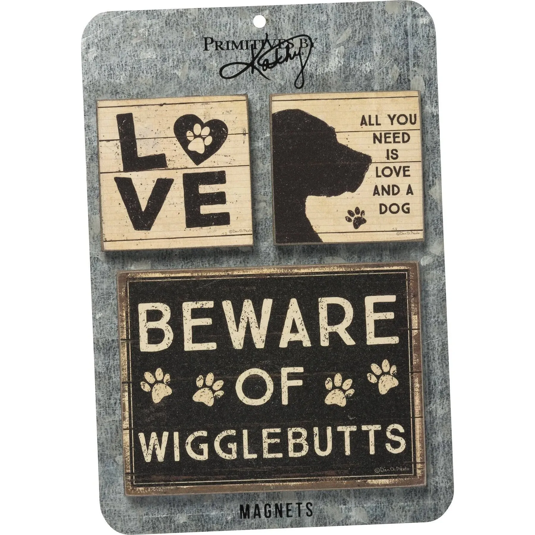 Dog Lover 3 Piece Magnet Set from Primitives by Kathy