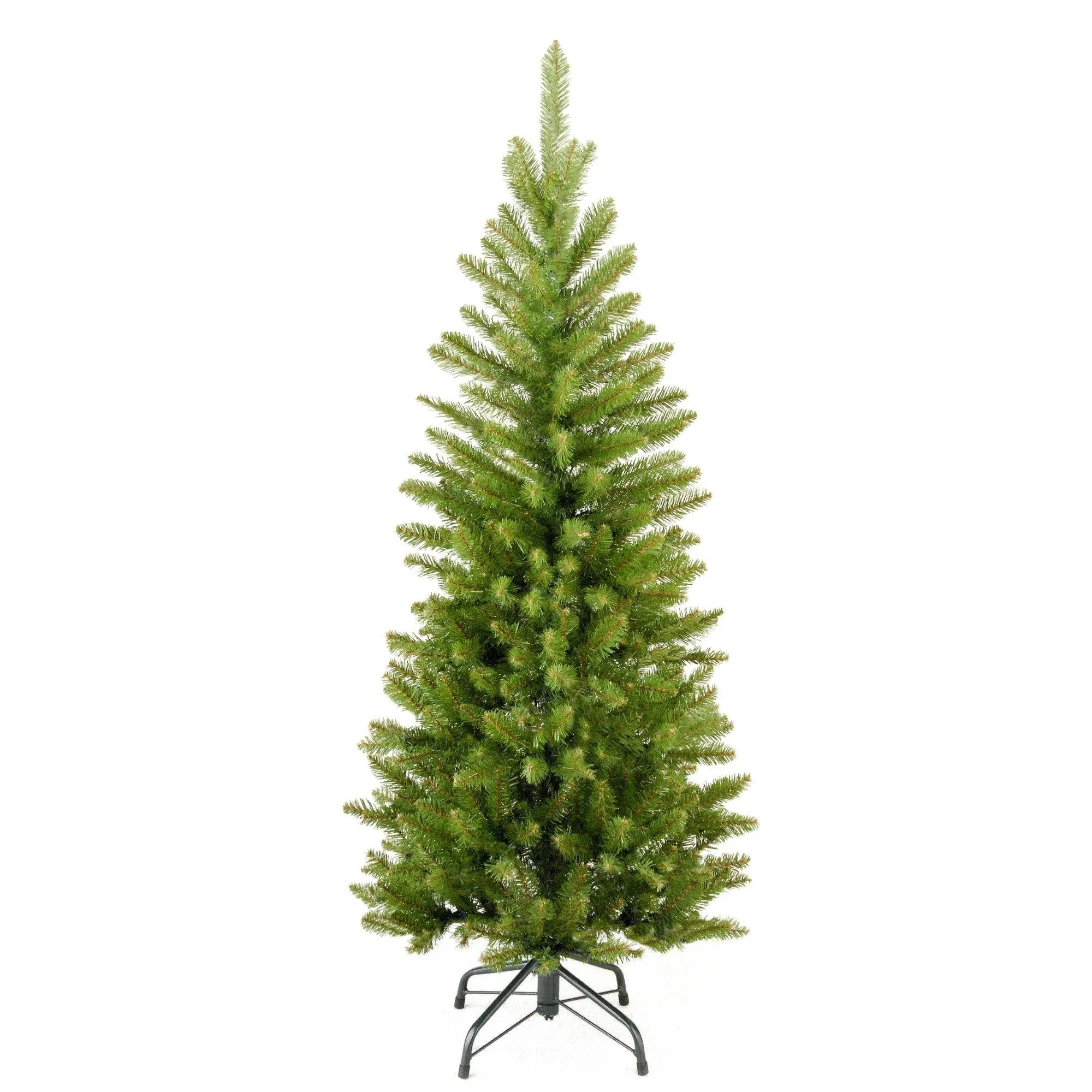 National Tree Company Artificial Slim Christmas Tree, Green, Kingswood Fir, Includes Stand, 4 Feet