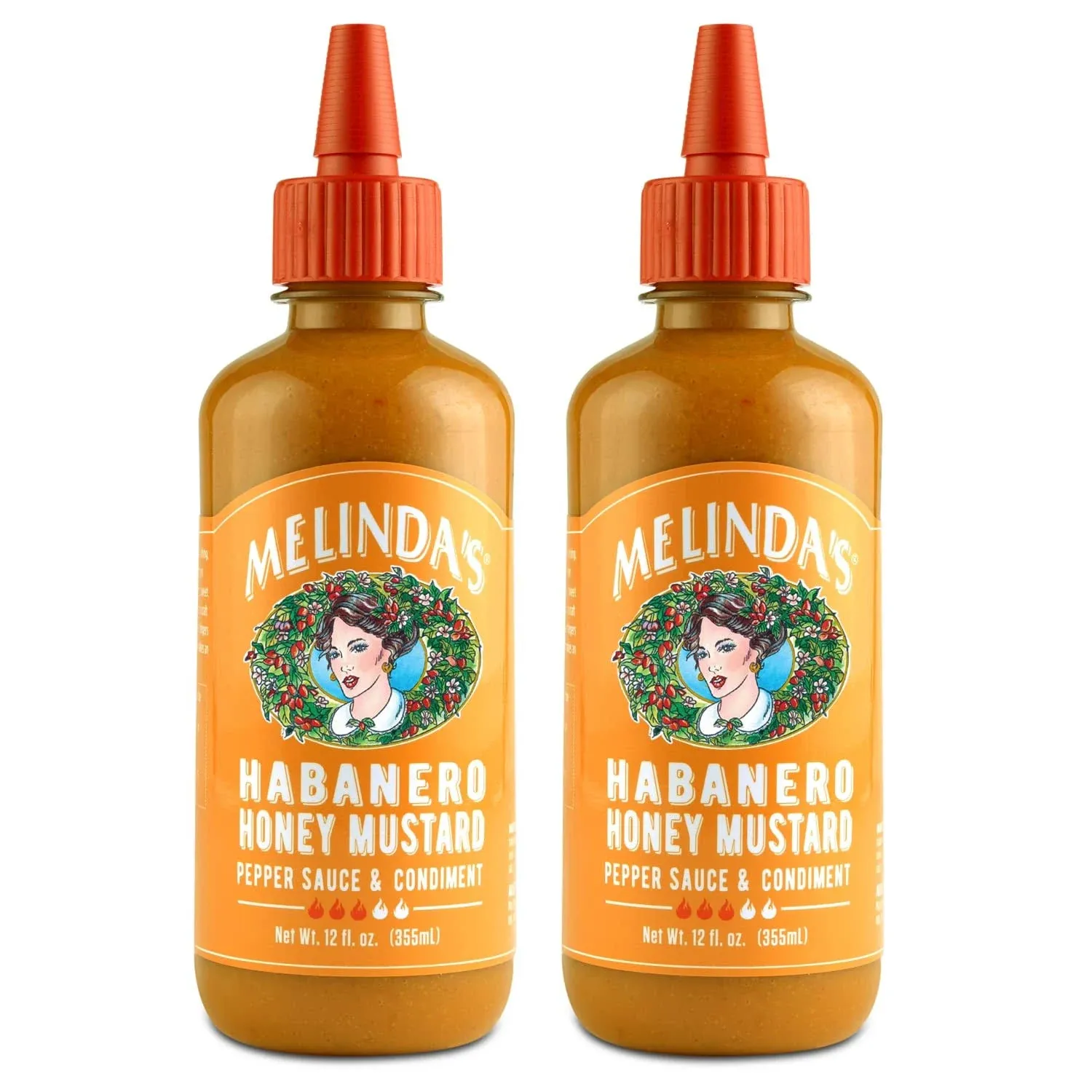 Melindas Sauce Habanero Honey Mustard 12 oz (Pack of 6)