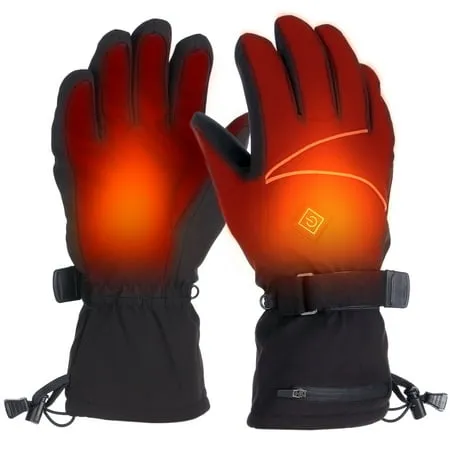 Winter Rechargeable Electric Warm Heated Gloves Battery Powered Heating Gloves,Heated Gloves for Winter Sports Outdoors Climbing Hiking Hand Warmer