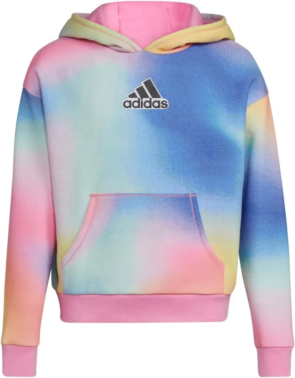 adidas Girls' Gradient Fleece Pullover Hoodie