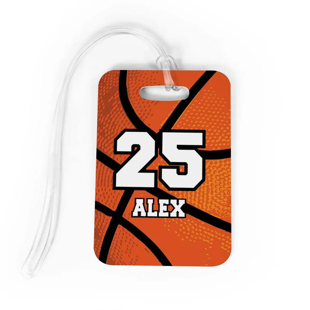 Basketball Luggage & Bag Tag | Personalized Name & Number | No Personalization on ...