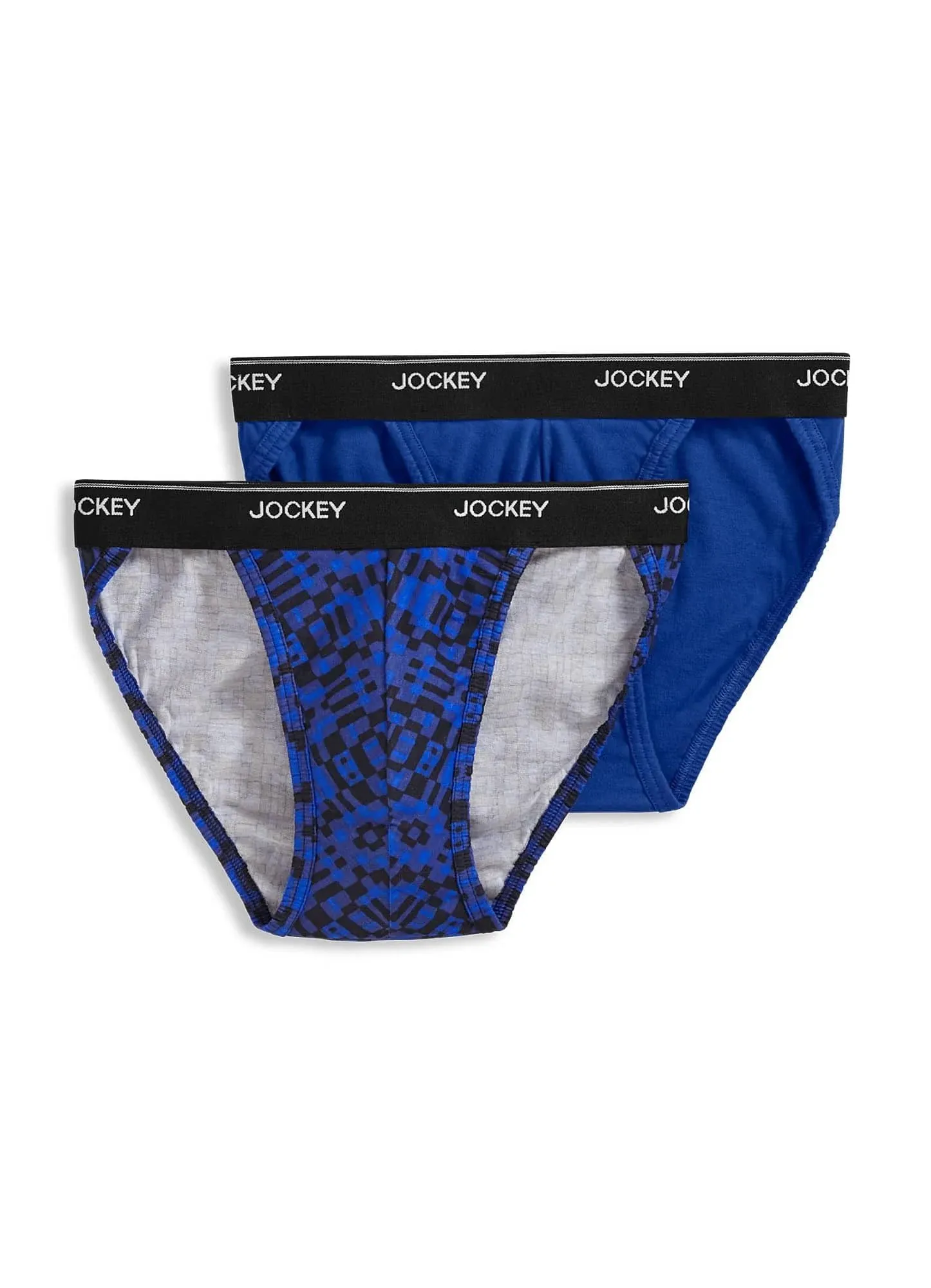 Jockey Men's Elance String Bikini - 2 Pack in Nomadic Expressions/Outrageous Blue ...