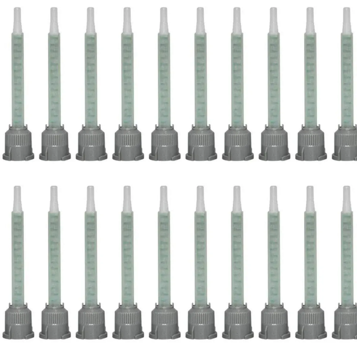 Mixing Nozzles Adhesive Cartridges Tip for 50ml Resin Mixer Adhesive Applicatior 16-element, 3.6in, 1:1 & 2:1 ratios(20 Pieces)