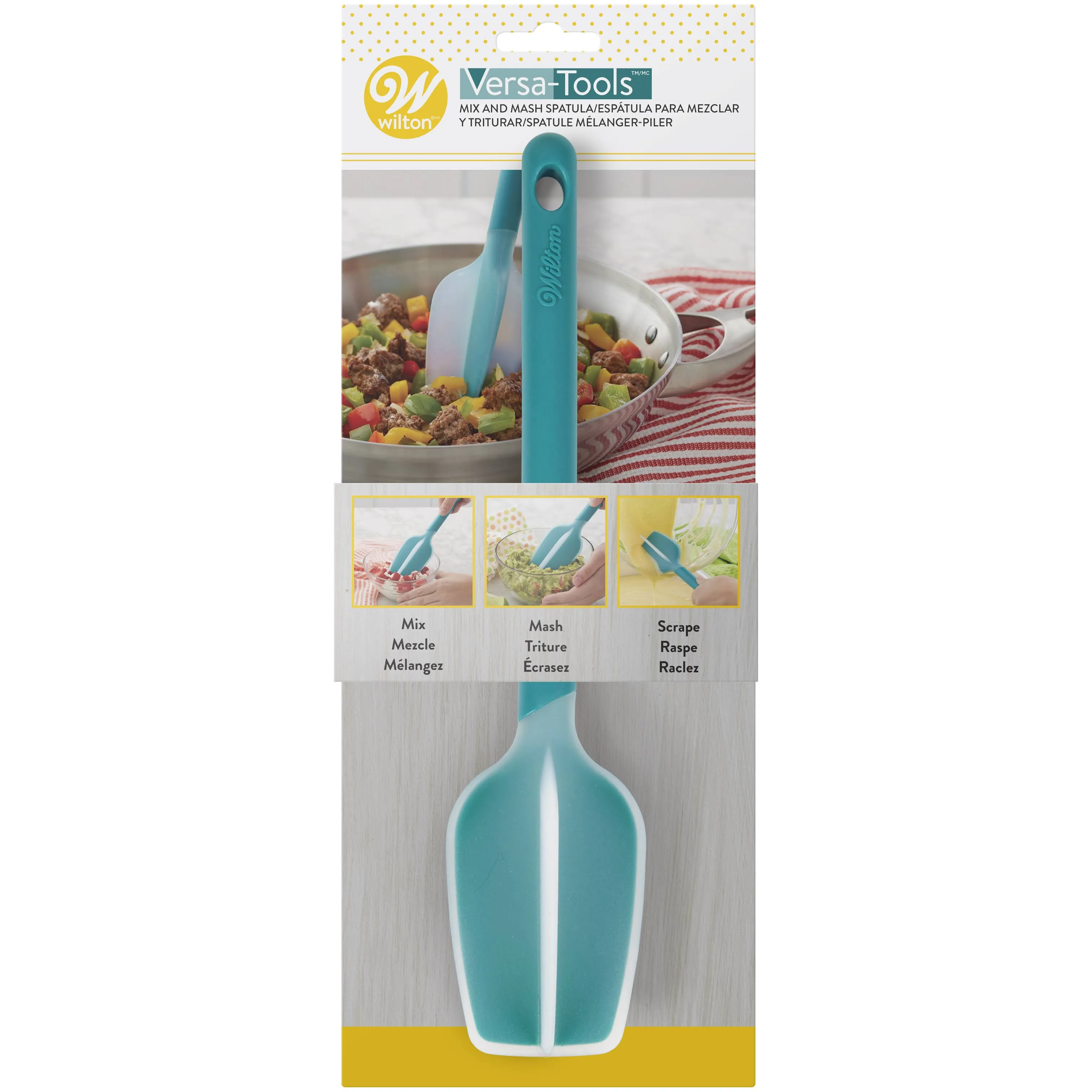 Wilton Versa-Tools Mix And Mash Spatula, Multi