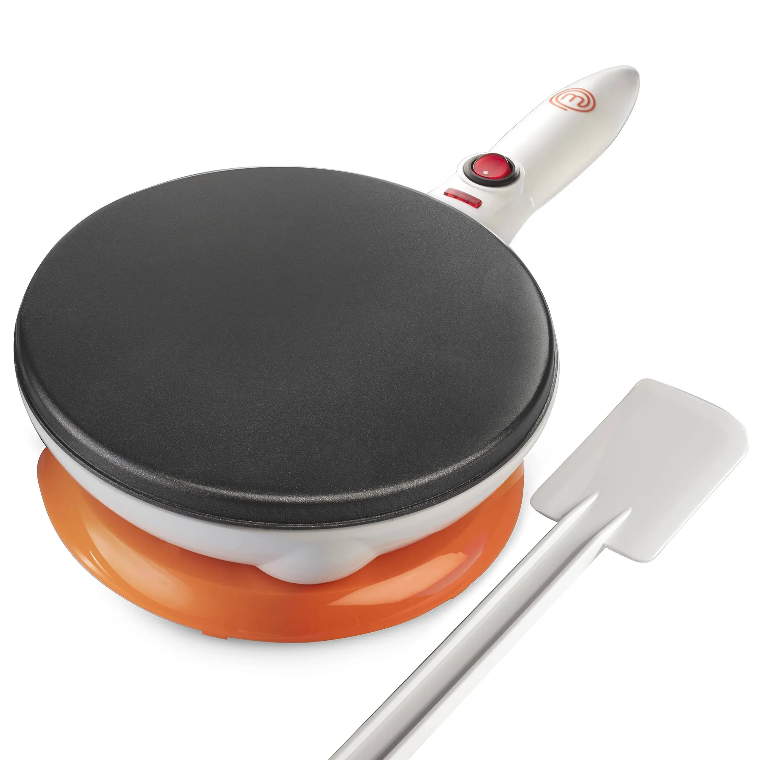 MasterChef Cordless Crepe Maker with Non-Stick Dipping Plate Plus Electric Base ...