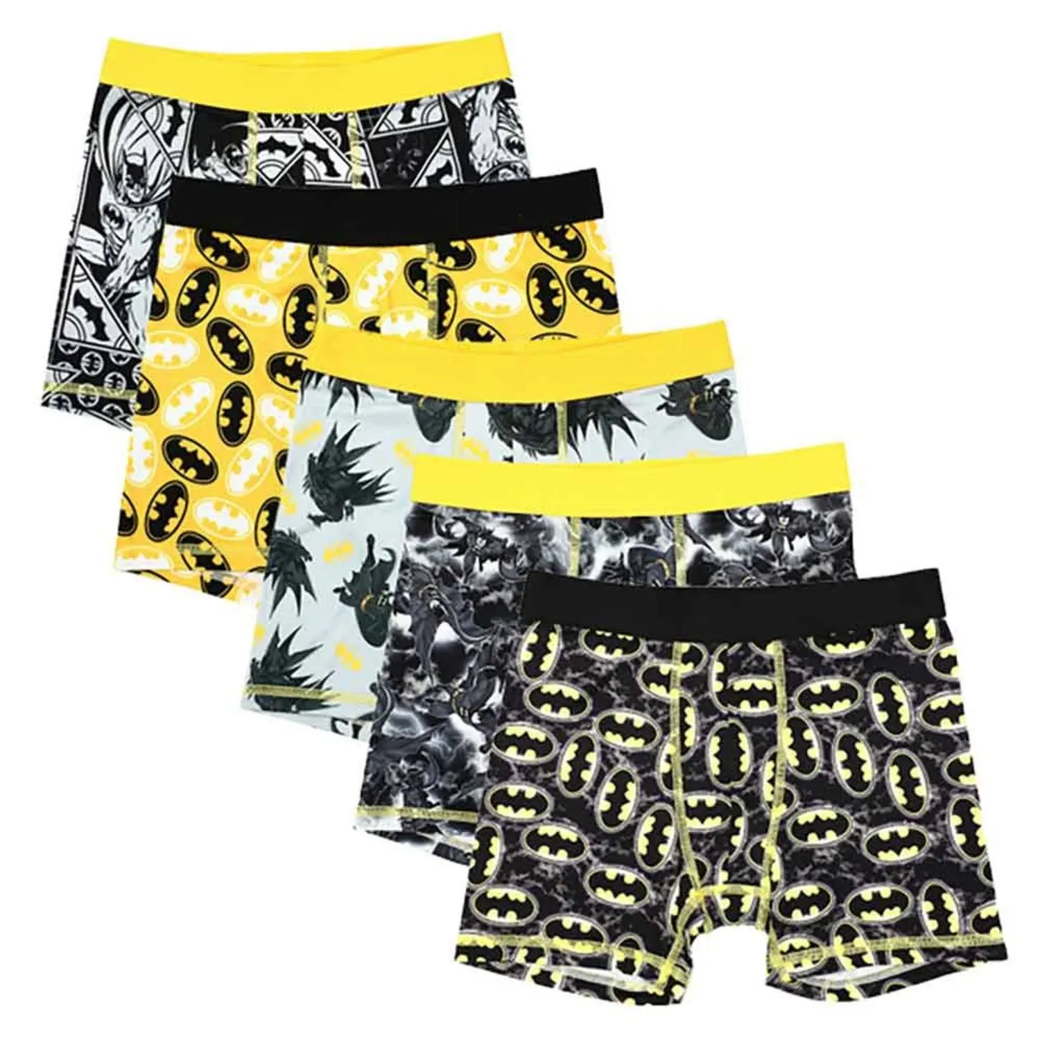 Boys 4-10 5-Pack DC Comics Batman Boxer Briefs, Boy's, Multicolor