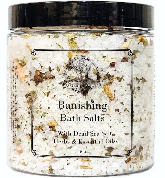 Banishing Herbal Bath Salts 8 oz Hoodoo Voodoo Wicca Pagan