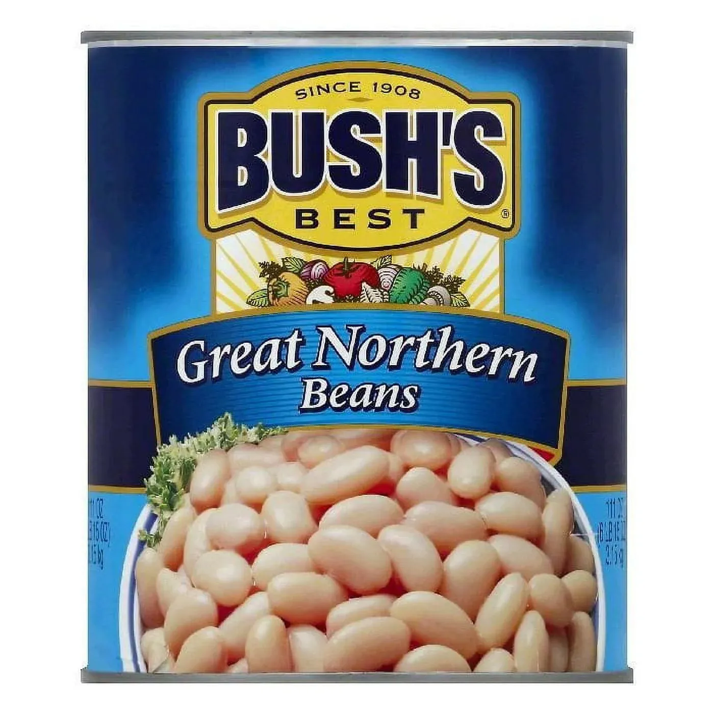 Bush's Beans Reduced Sodium Great Northern - 15.8 OZ 12 Pack