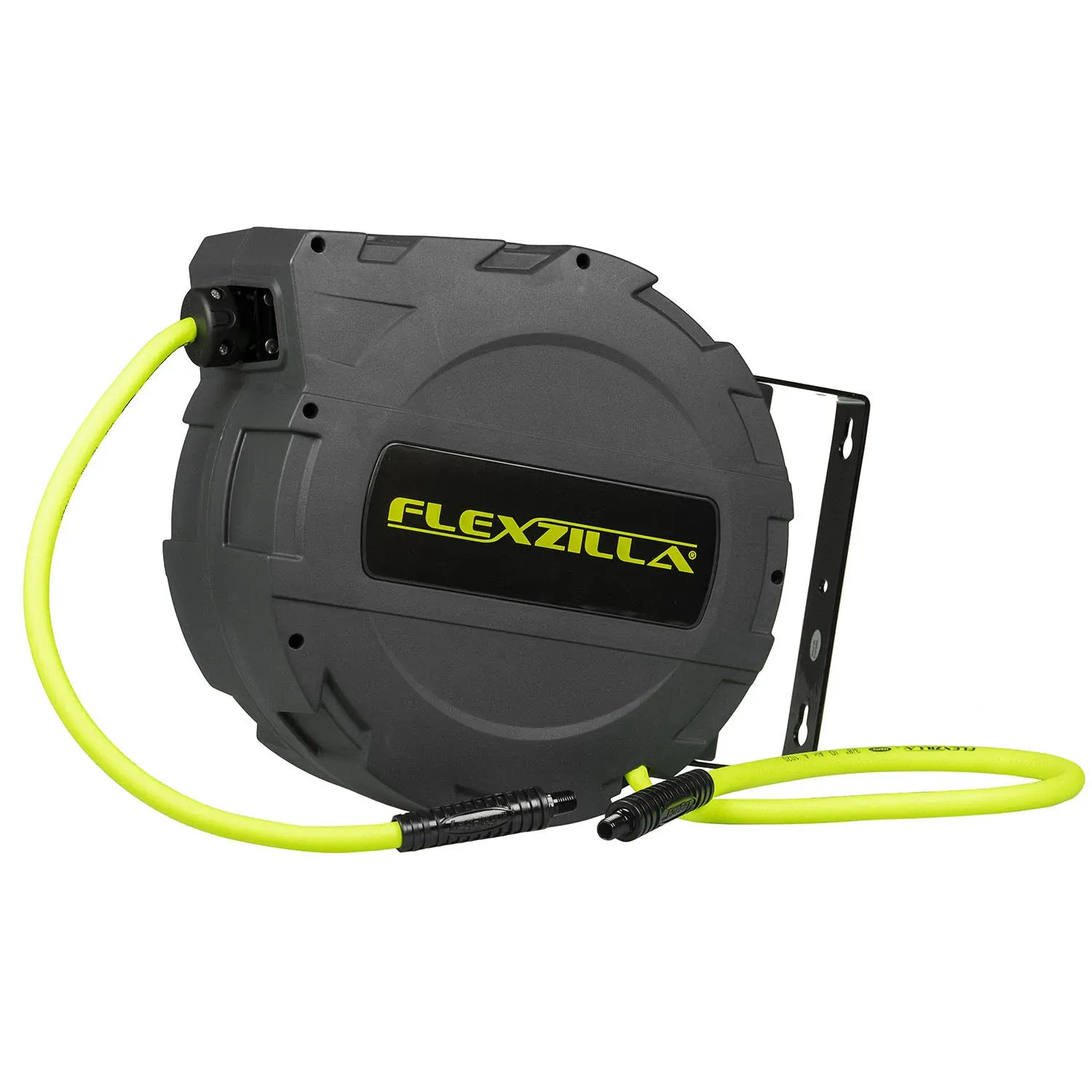 Flexzilla Enclosed Plastic Retractable Air Hose Reel, 3/8" x 30'