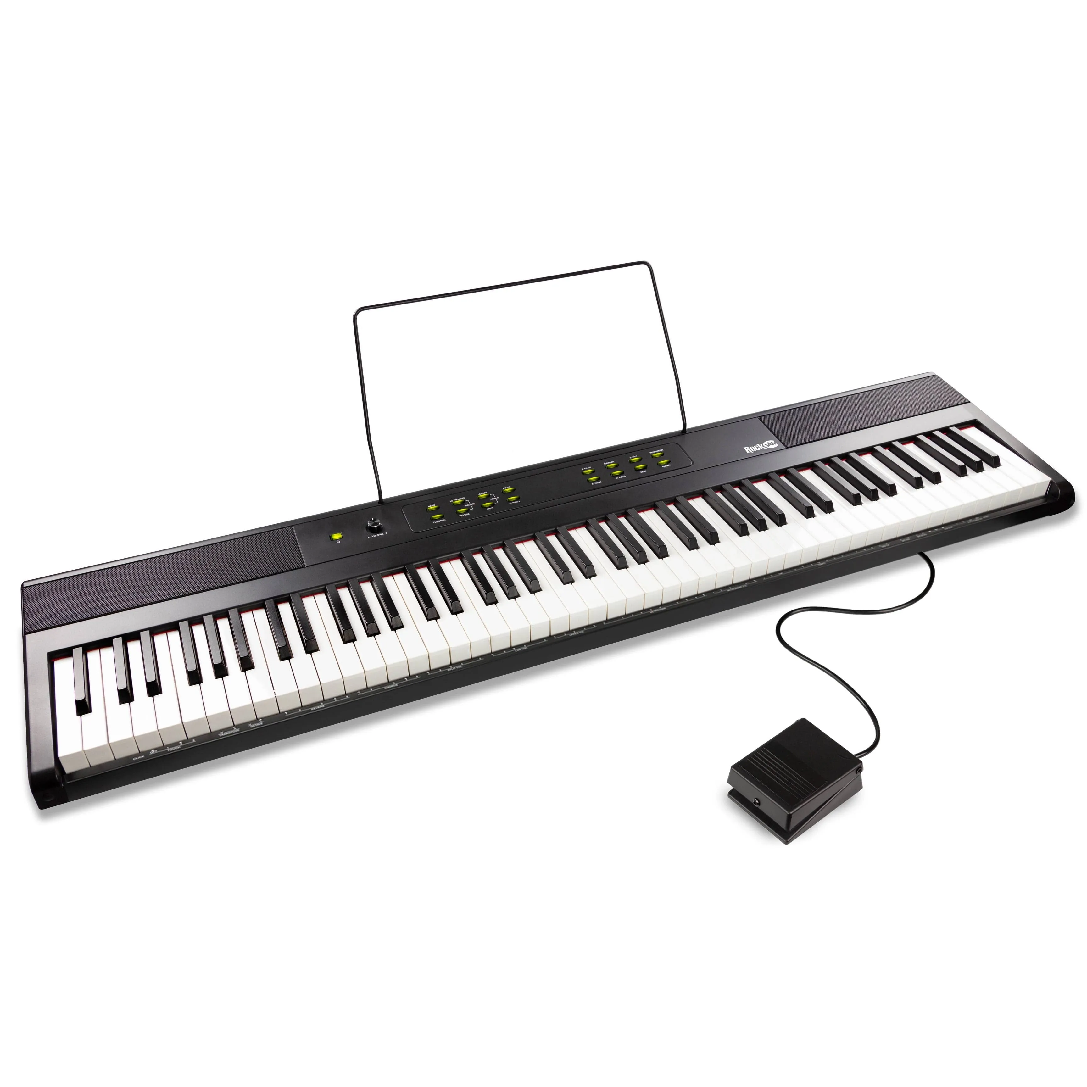 RockJam DP88-V 88-Key Digital Piano, Black