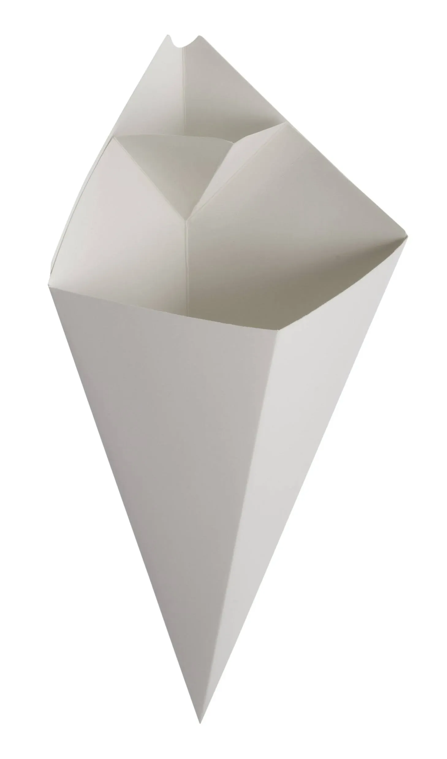 American Metalcraft SQFBCN10 White Square Cardboard Cones, 5.5" Tapered Opening ...