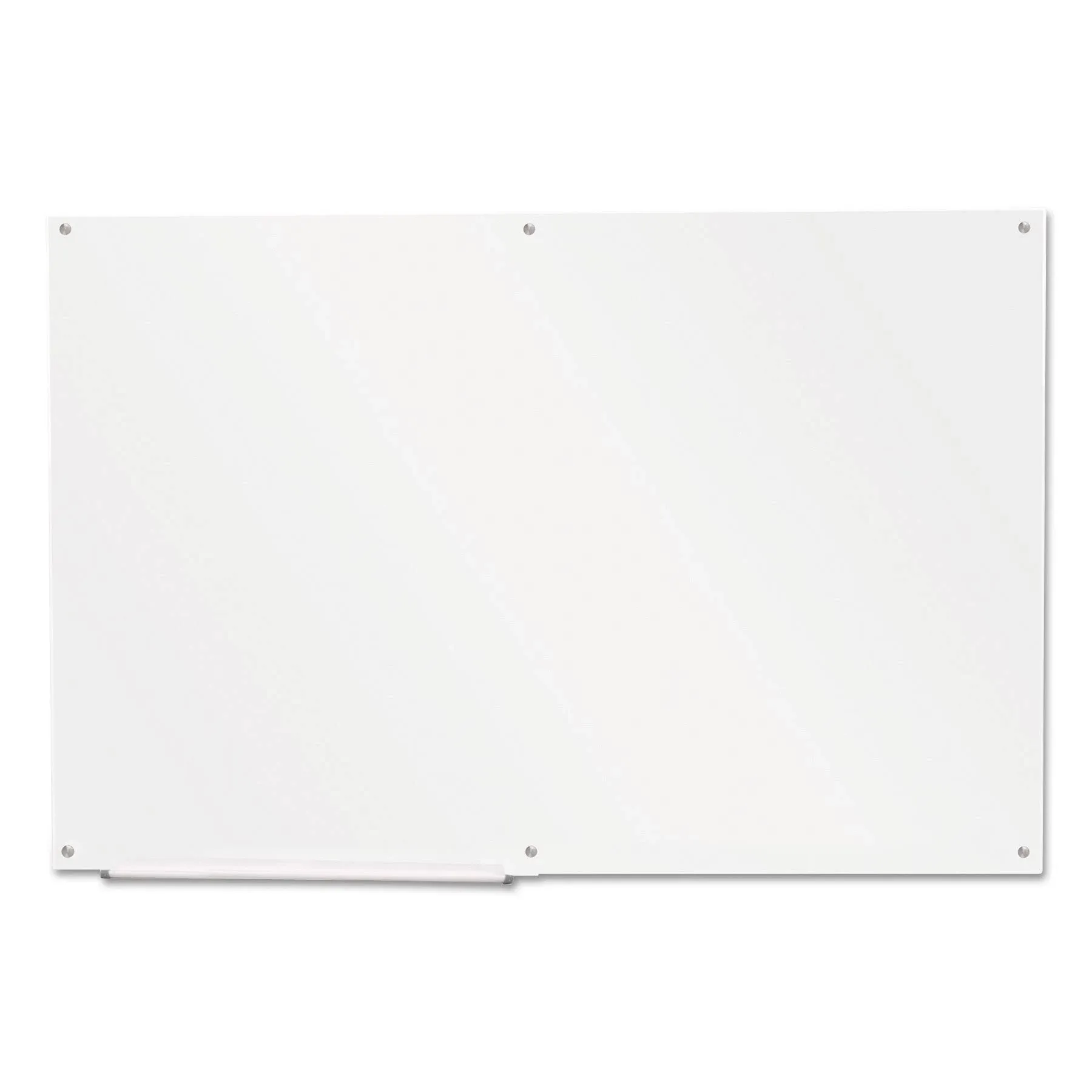 Glass Dry Erase Board, Blue Surface Frameless Magnetic Glass Board 16" x 16" for in Office, Home, School with Marker, Marker Tray, Eraser by Fab Glass & Mirror