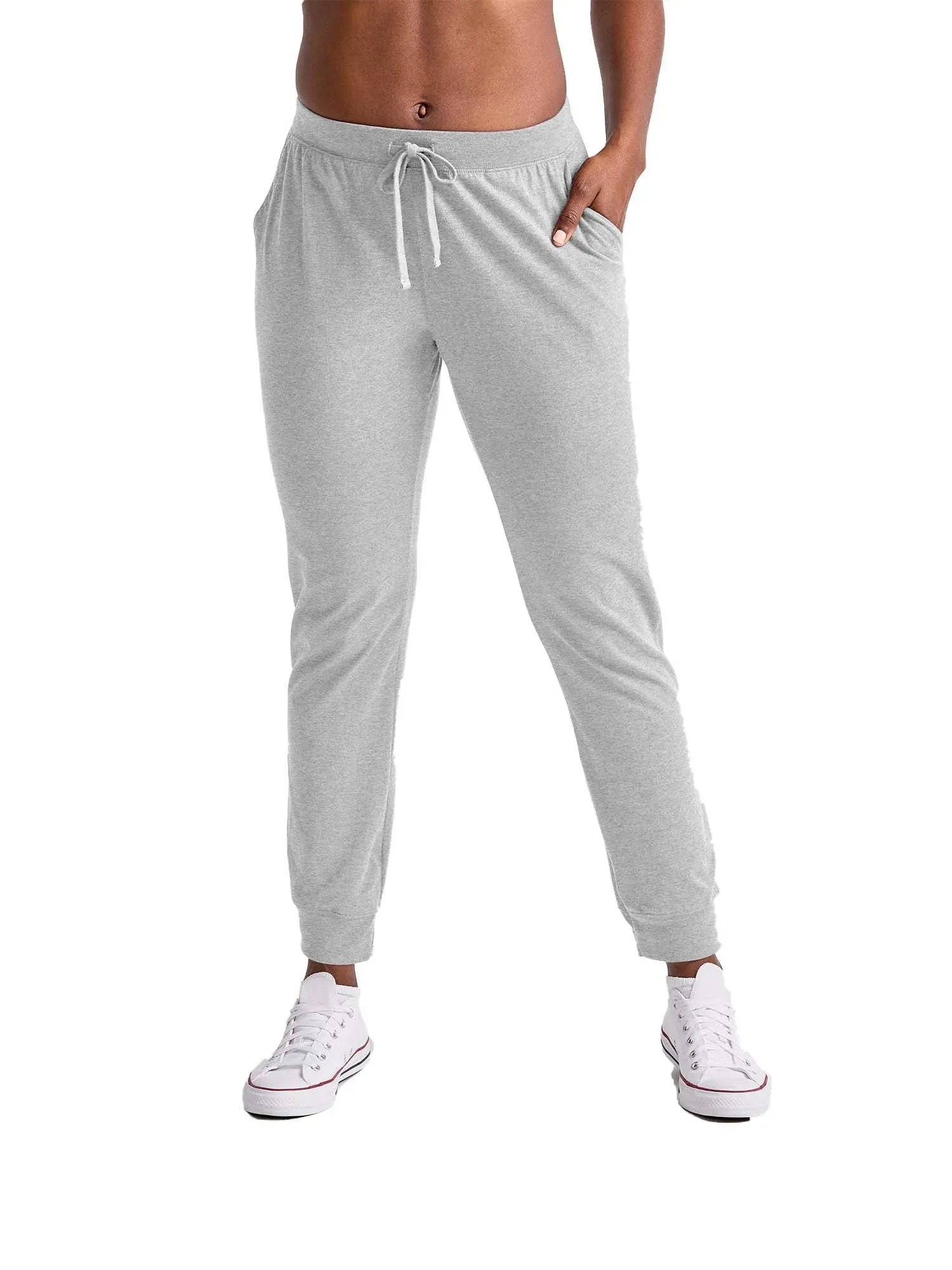 Hanes Women's Originals Cotton Joggers, 100% Cotton Jersey Sweatpants For Women, 29 Inseam