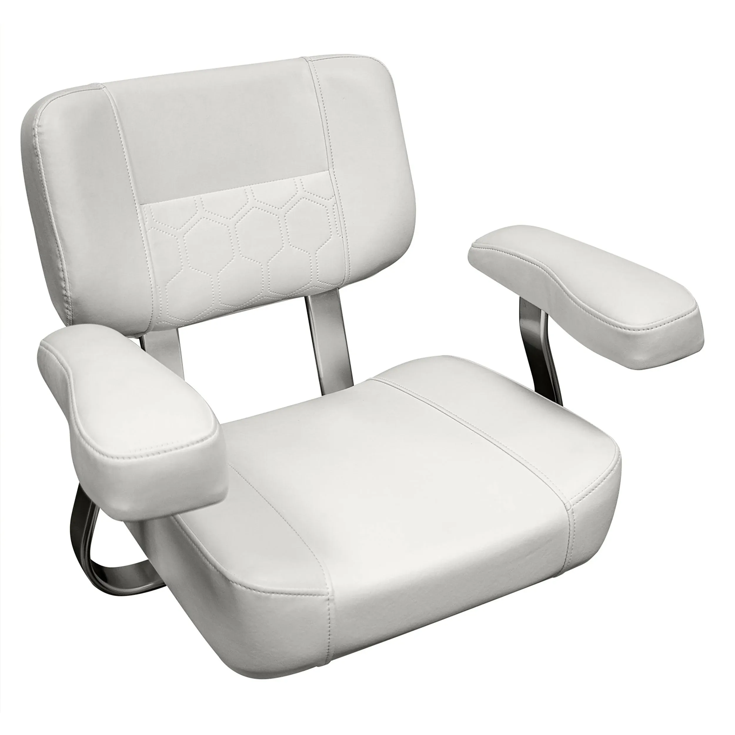 Wise 3321-784 Deluxe Helm Chair with Arms, Brite White