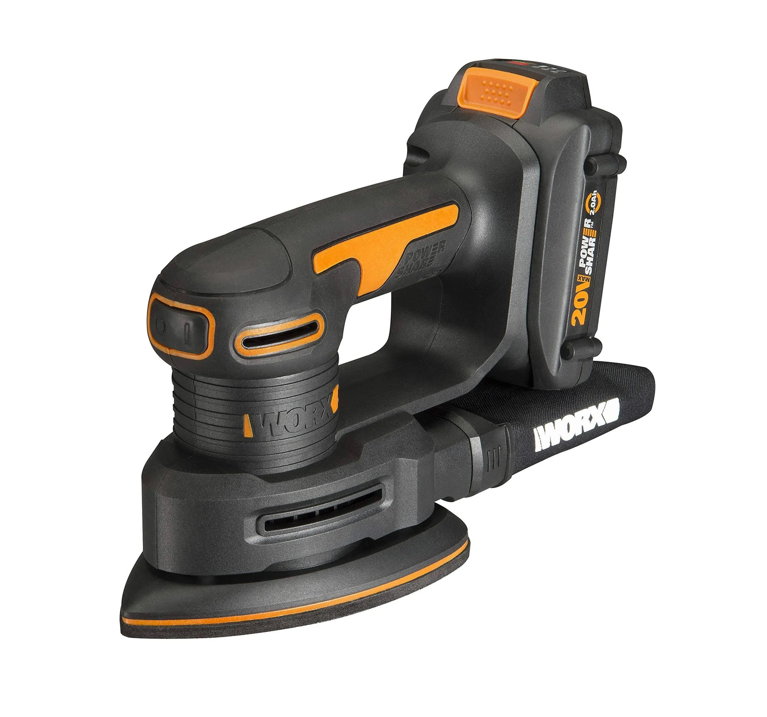 WORX Power Share 20-Volt 2-Amp Cordless Detail Sander with Dust Management