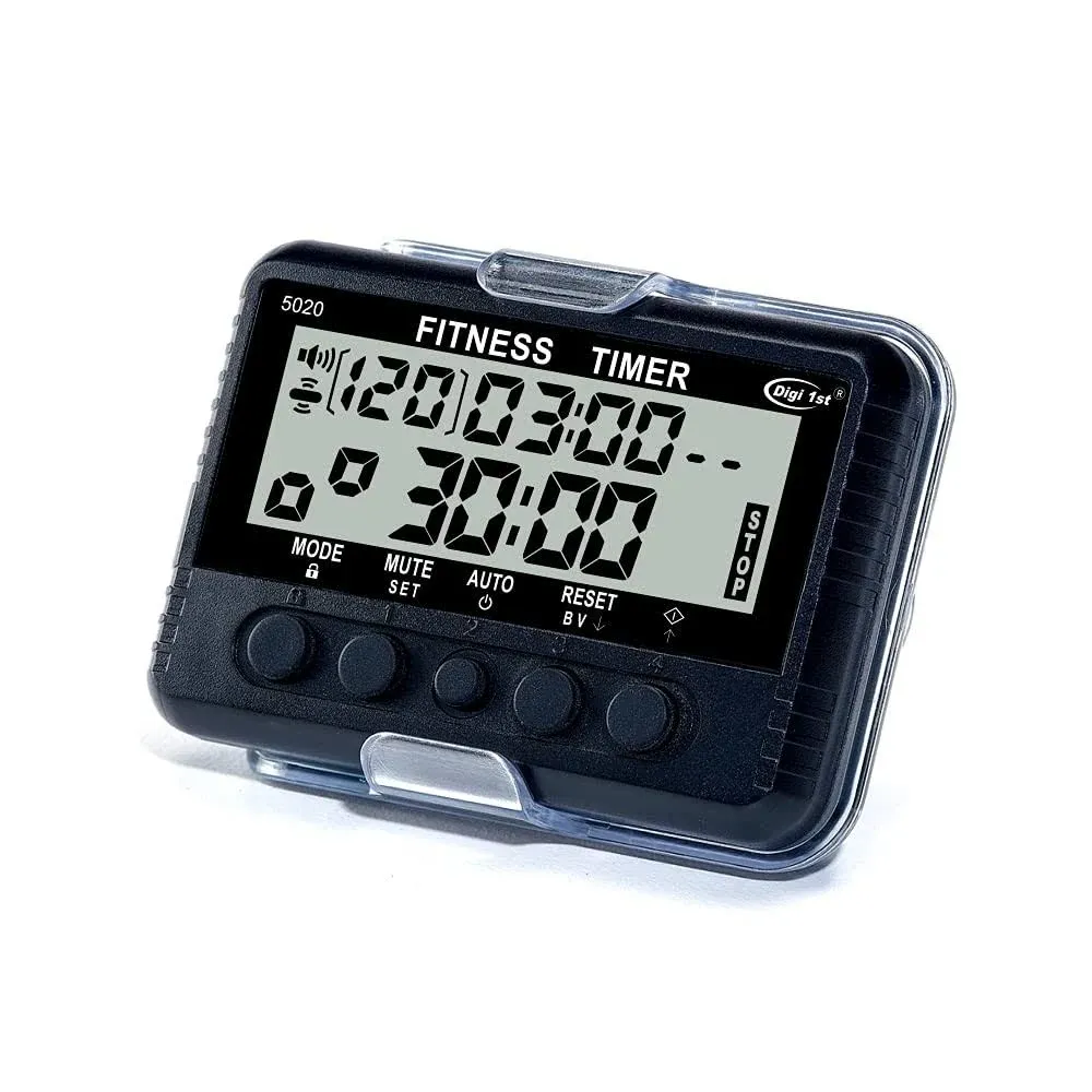 Digi 1st T-5020 Fitness Interval Timer, Multi-functional Training Timer with Pacer