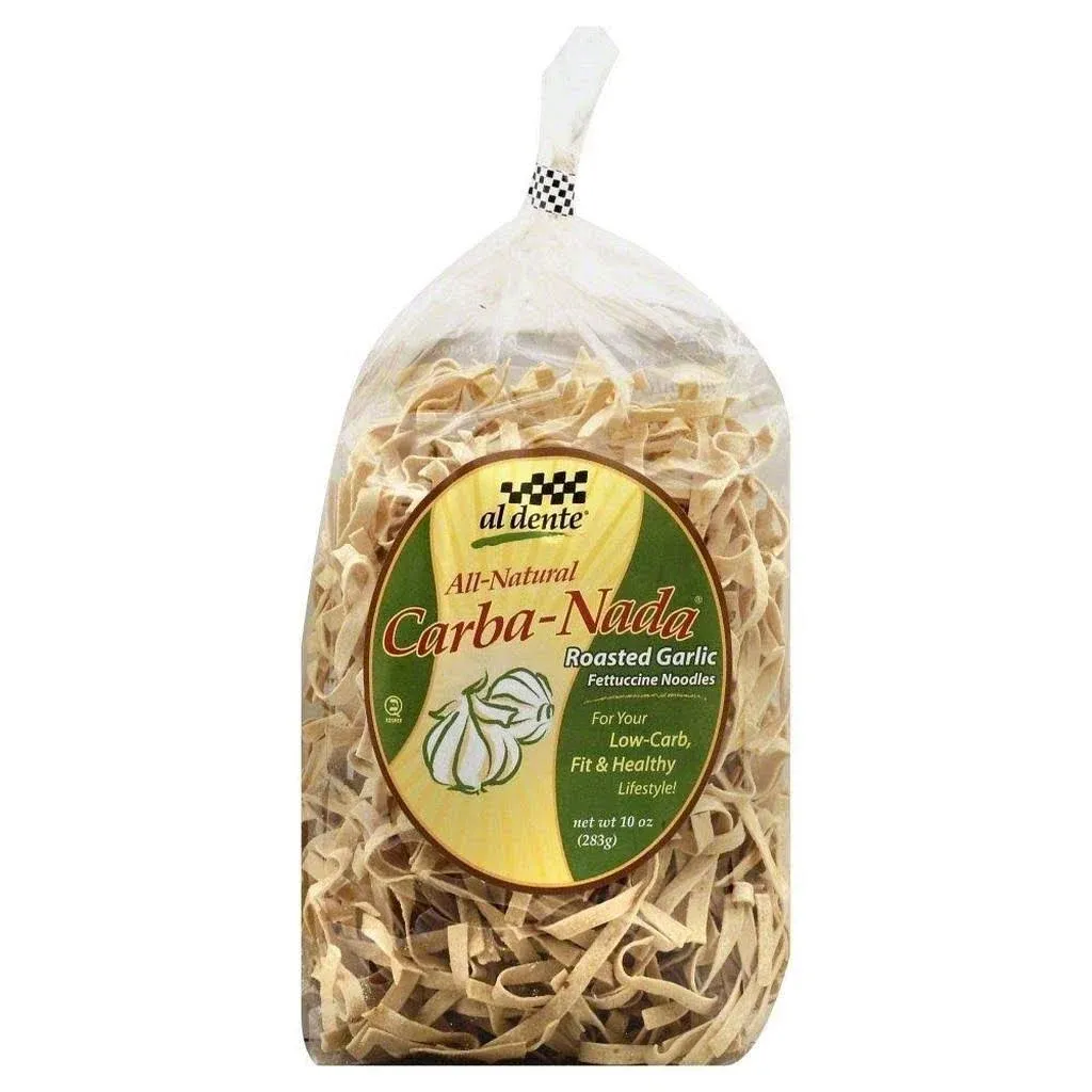 Al Dente: Carba-nada Roasted Garlic Fettucine Noodles, 10 Oz