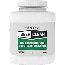 BEER CLEAN Diversey Glass Cleaner, Unscented, Powder, 4 Lb. ContainerBEER CLEAN Diversey Glass Cleaner, Unscented, Powder,…