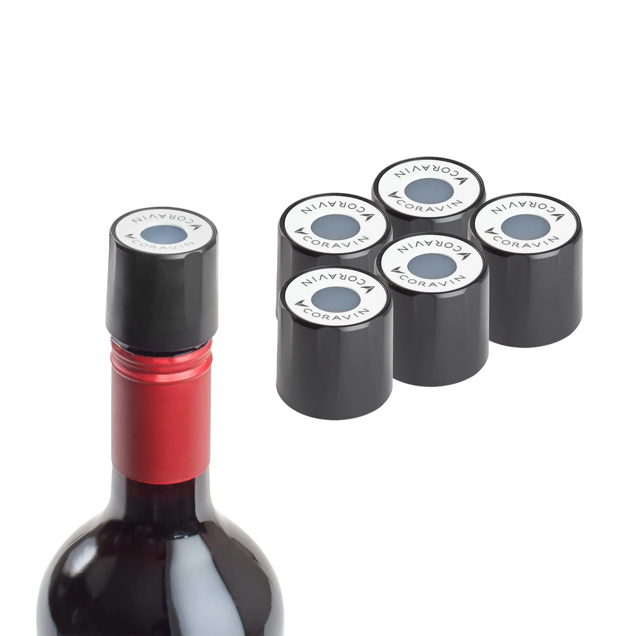 Coravin - Wine Preservation System Screw Caps - Pack of 6