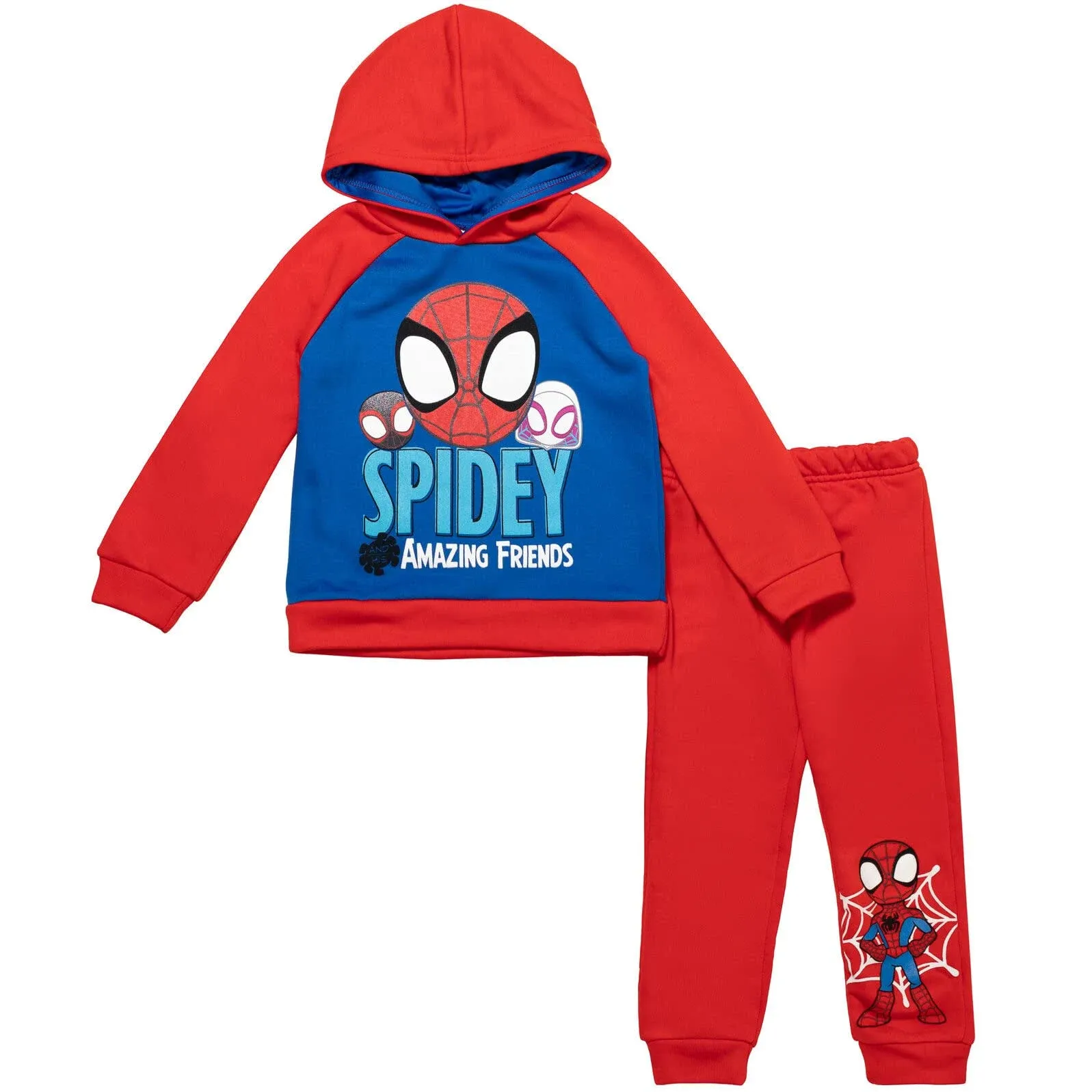 Marvel Spider-Man Spidey and His Amazing Friends Toddler Boys Fleece Hoodie Pants ...