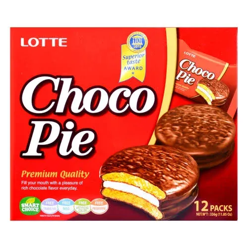 Lotte Choco Pie / 롯데 초코파이 (12Pkgs/Box)