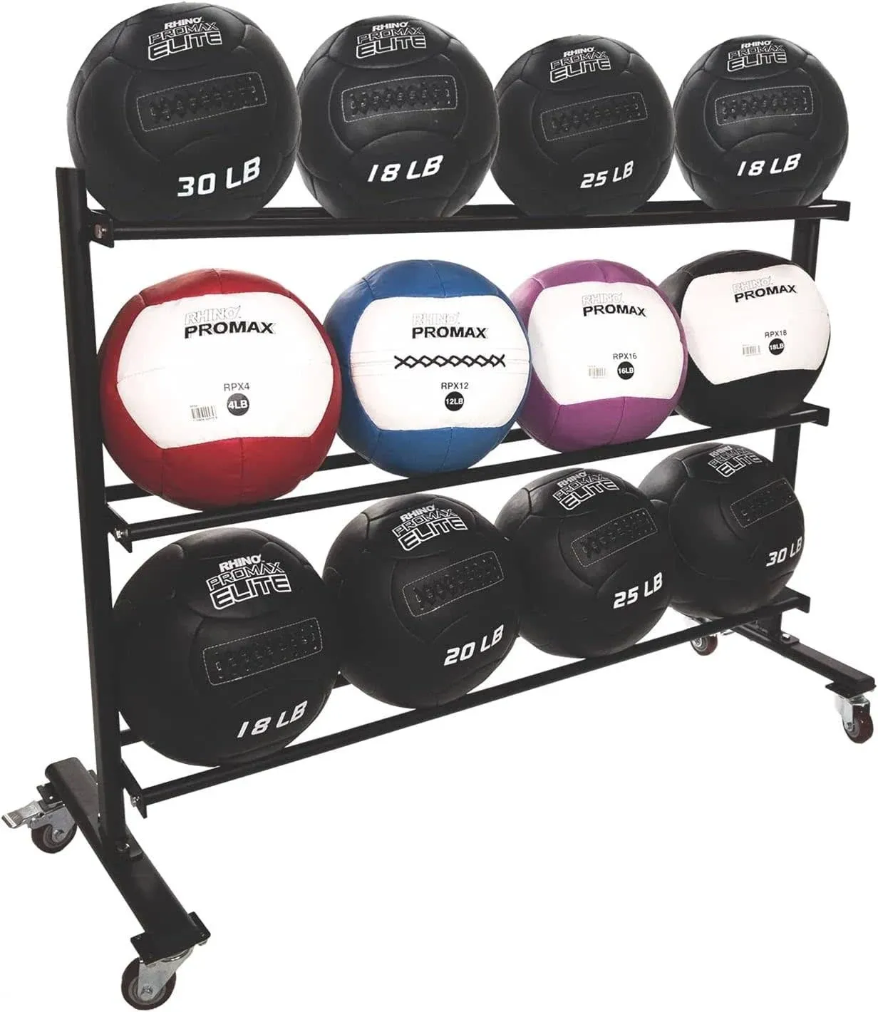 Champion Sports Promax 3-Level Medicine Ball Rack