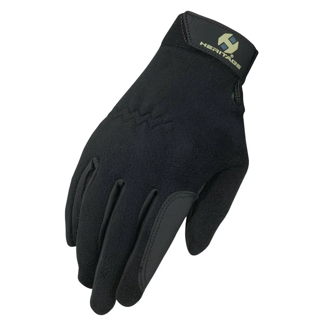 Heritage Performance Fleece Gloves - 7 / Black