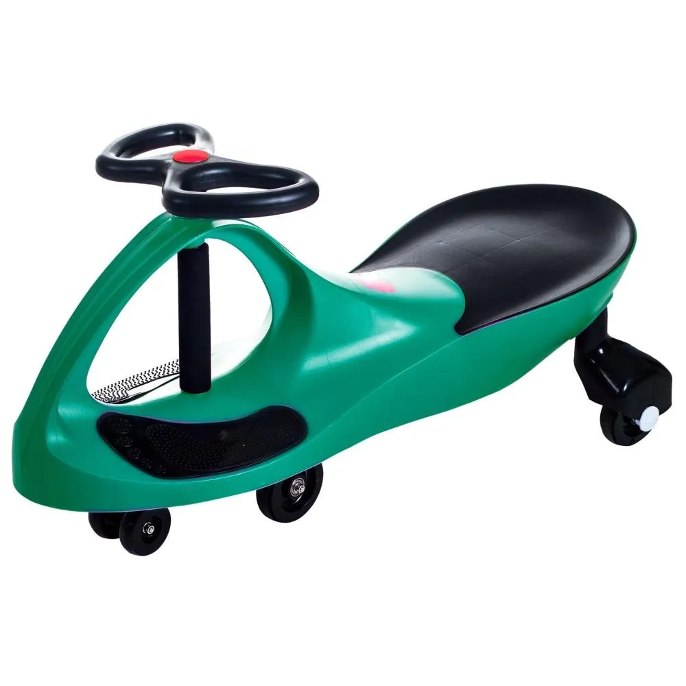 Ambulance Wiggle Car Ride On Toy – No Batteries, Gears or Pedals – Twist, Swivel, Go – Outdoor Ride Ons for Kids 3 Years and Up by Lil’ Rider (Green)