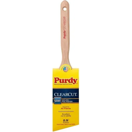 Purdy 144152125 Clearcut Series Glide Angular Trim Paint Brush, 2-1/2 inch