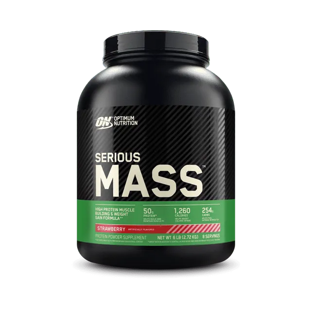 Optimum Nutrition, Serious Mass，高蛋白質增重粉，香蕉味，6磅（2.72千克）