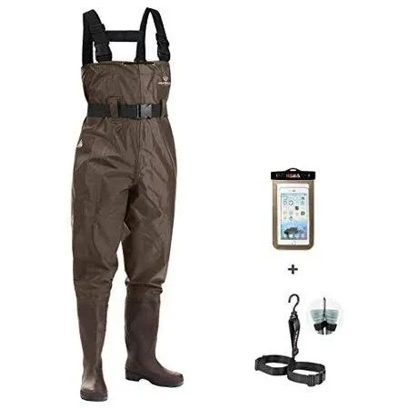 FISHINGSIR Fishing Waders for Men with Boots Womens Chest Waders Waterproof for ...