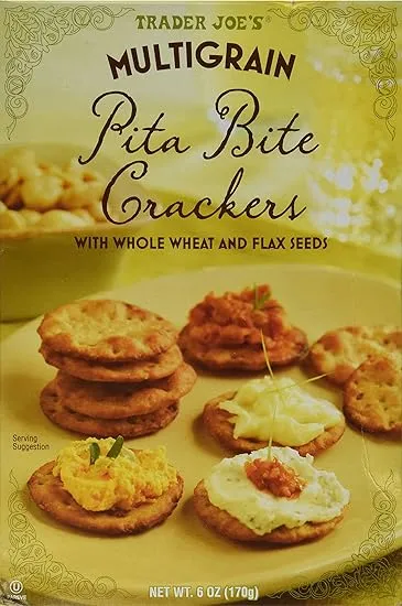 Trader Joe's Multigrain Pita Bite Crackers (2 Pack)